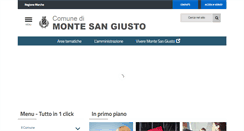 Desktop Screenshot of comune.montesangiusto.mc.it